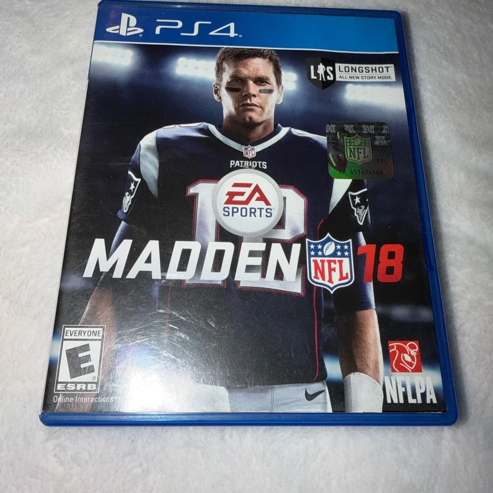 Madden NFL 18 Sony PlayStation 4 PS4 EA Sports Tom Brady Patriots Football Game